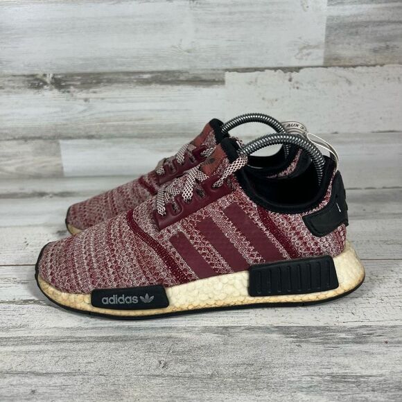 Adidas Women's NMD R1 Running Shoes Burgundy Size 7 - Picture 2 of 8